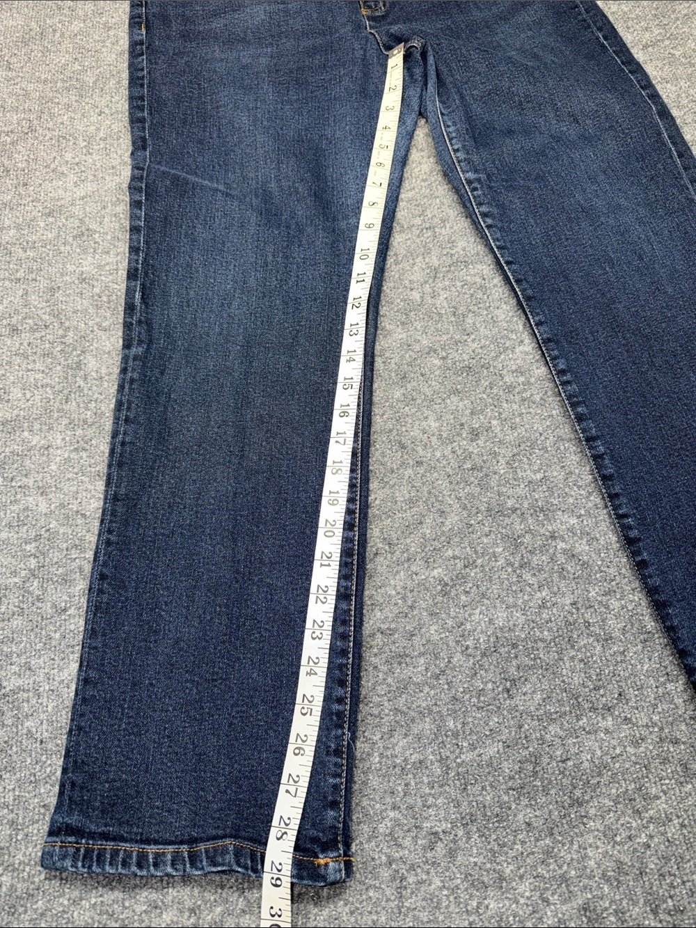 Ralph Lauren Straight-Leg Dark Wash Blue Jeans - Picture 3 of 9